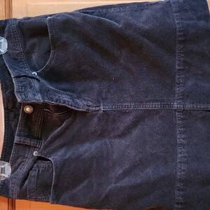 PATAGONIA Black Corduroy High Waist Mini Skirt 4